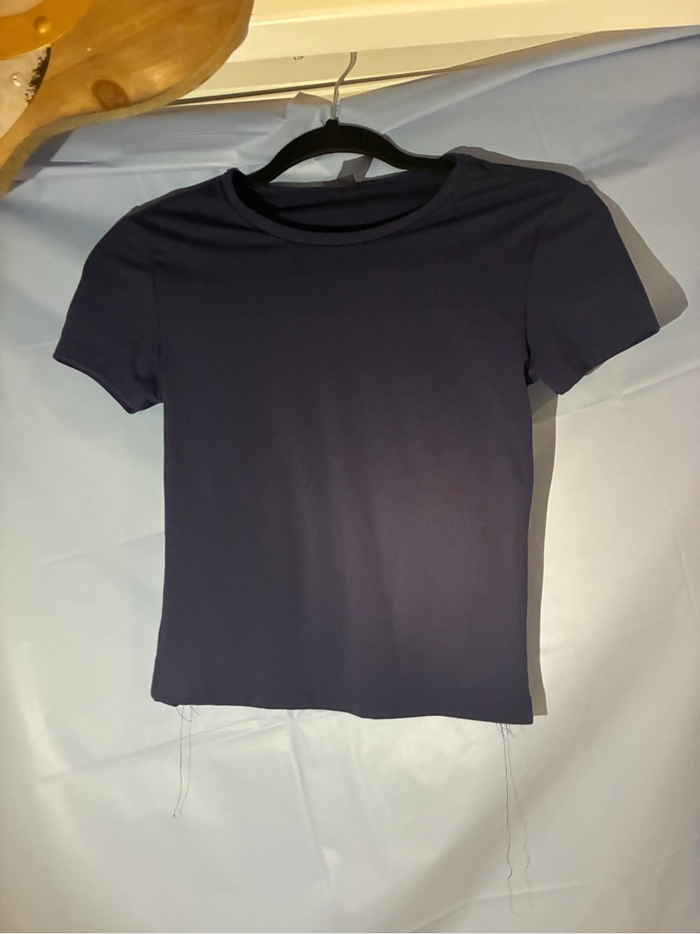Essential Women's Navy Crewneck Short Sleeve Tee